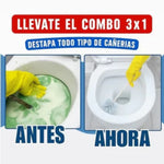 Destapador y Limpiador de Cañerías -3X1 + envio gratis