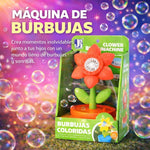 Máquina de burbujas con forma de Flor